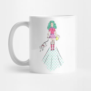 Kawaii girl illustration Mug